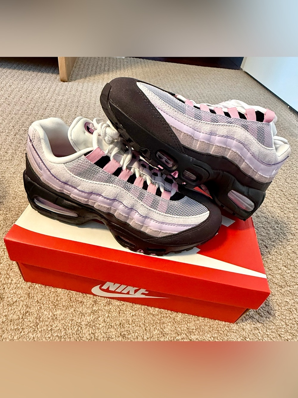 Nike Women’s Air Max 95 'Big Bubble - Burgundy Ash' (NIB)